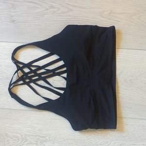 Lululemon Black Sports Bra, Size 8